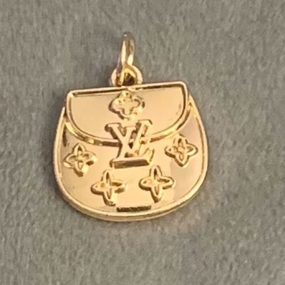Elegant Gold Monogram Pendant